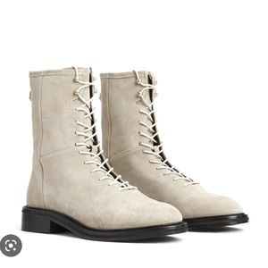 ALLSAINTS Women's Misty Suede Lace Up Boots 37 EU, 7M US